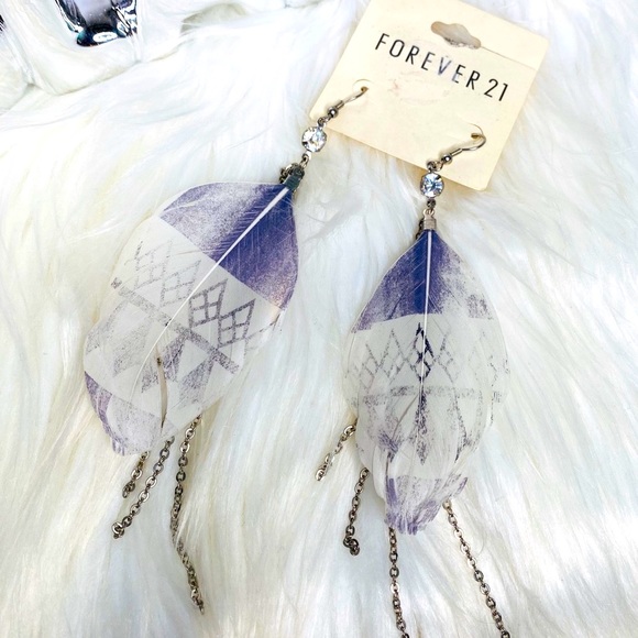 Forever 21 Jewelry - 🔥Forever 21 Bohemian feather earrings🔥3 for$20🔥